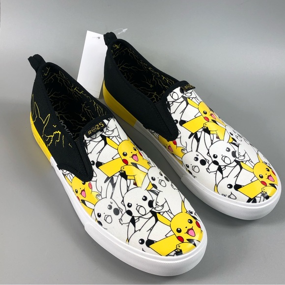 Pokémon Men’s Pikachu Slip On Sneakers Size 11.5 - Picture 4 of 7